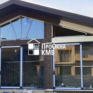 Алюминиевые окна и порталы в г. Пятигорск, частный дом